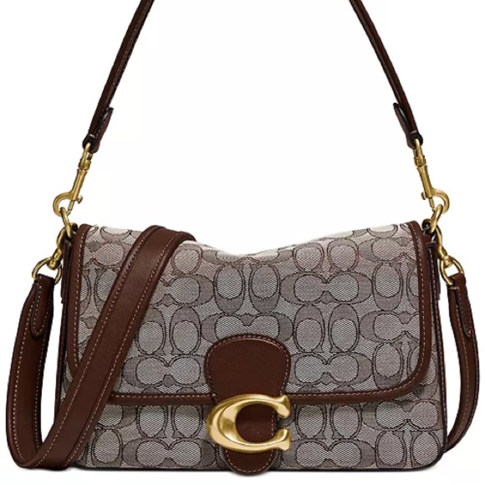 Soft Tabby Shoulder Bag In Signature Jacquard